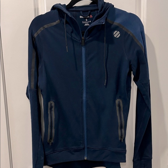 Reebok Jackets & Blazers - NWOT Reebok Women’s Navy Performance Jacket UFC walkout jacket sz S NEW